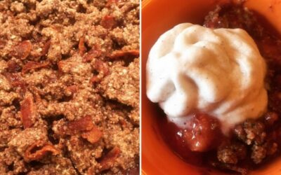 Awesome Recipe Alert: Bacon Berry Peach Crisp