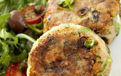 Dinner On the Fly: Salmon Burgers and Tahini-Roasted Cauliflower